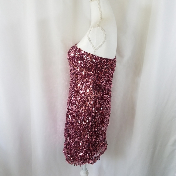 Wet Seal Sequin Mini Dress  All Over Glam M NWT - Picture 3 of 13